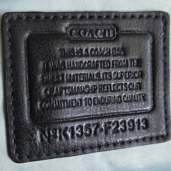 Coach Black and Gray Signature Medium Crossbody Bag - Picture 8 of 10